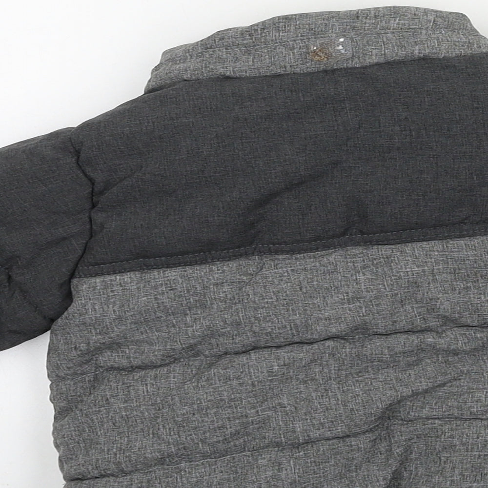H&M Boys Grey   Puffer Jacket Jacket Size 18-24 Months