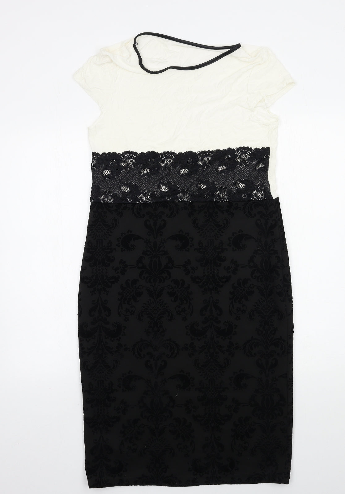 Preworn Womens Ivory  Jersey Bodycon  Size 14