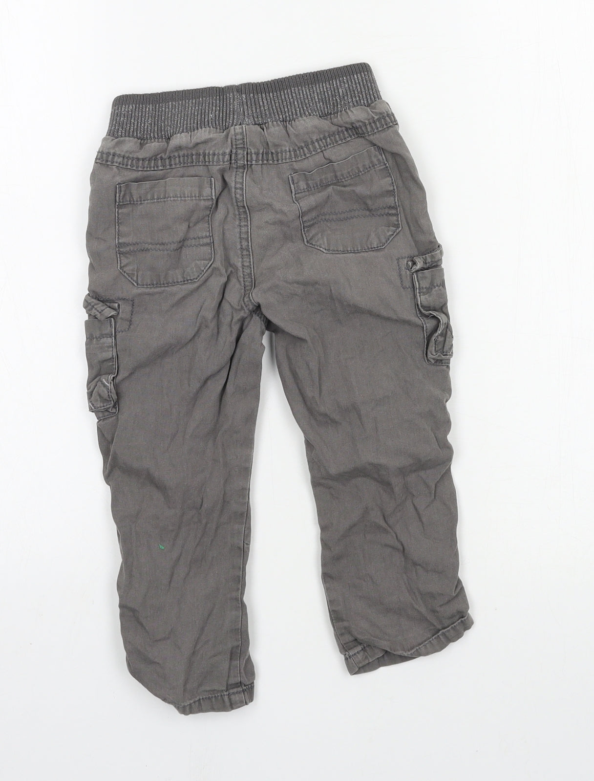 George Boys Grey   Cargo Trousers Size 2-3 Years