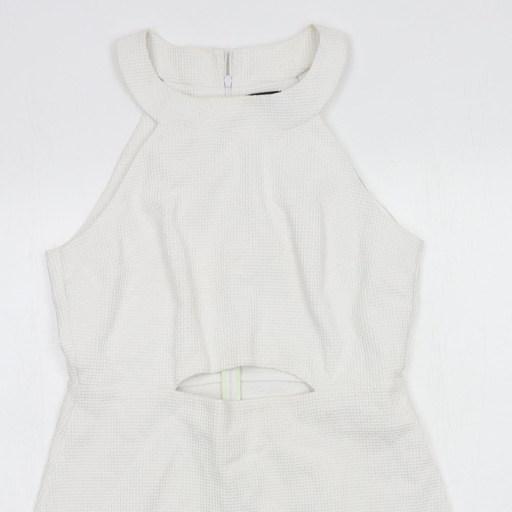 Topshop Womens White   A-Line  Size 16