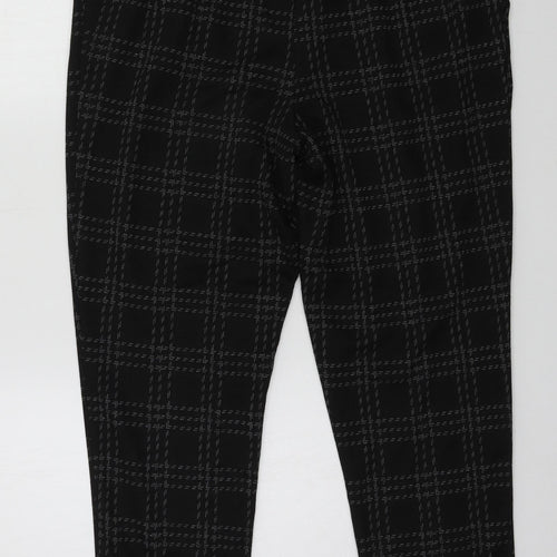 Bonmarché Womens Green Striped Jersey Trousers  Size 16 L25 in