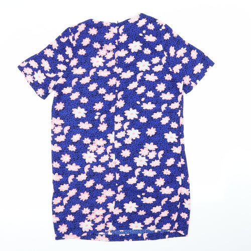 Glamorous Womens Blue Floral  A-Line  Size 12