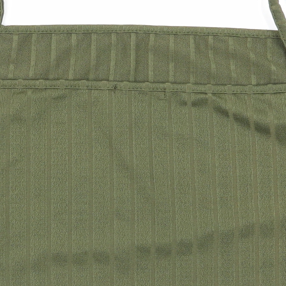 Boohoo Womens Green   Camisole Tank Size 10  - crop top
