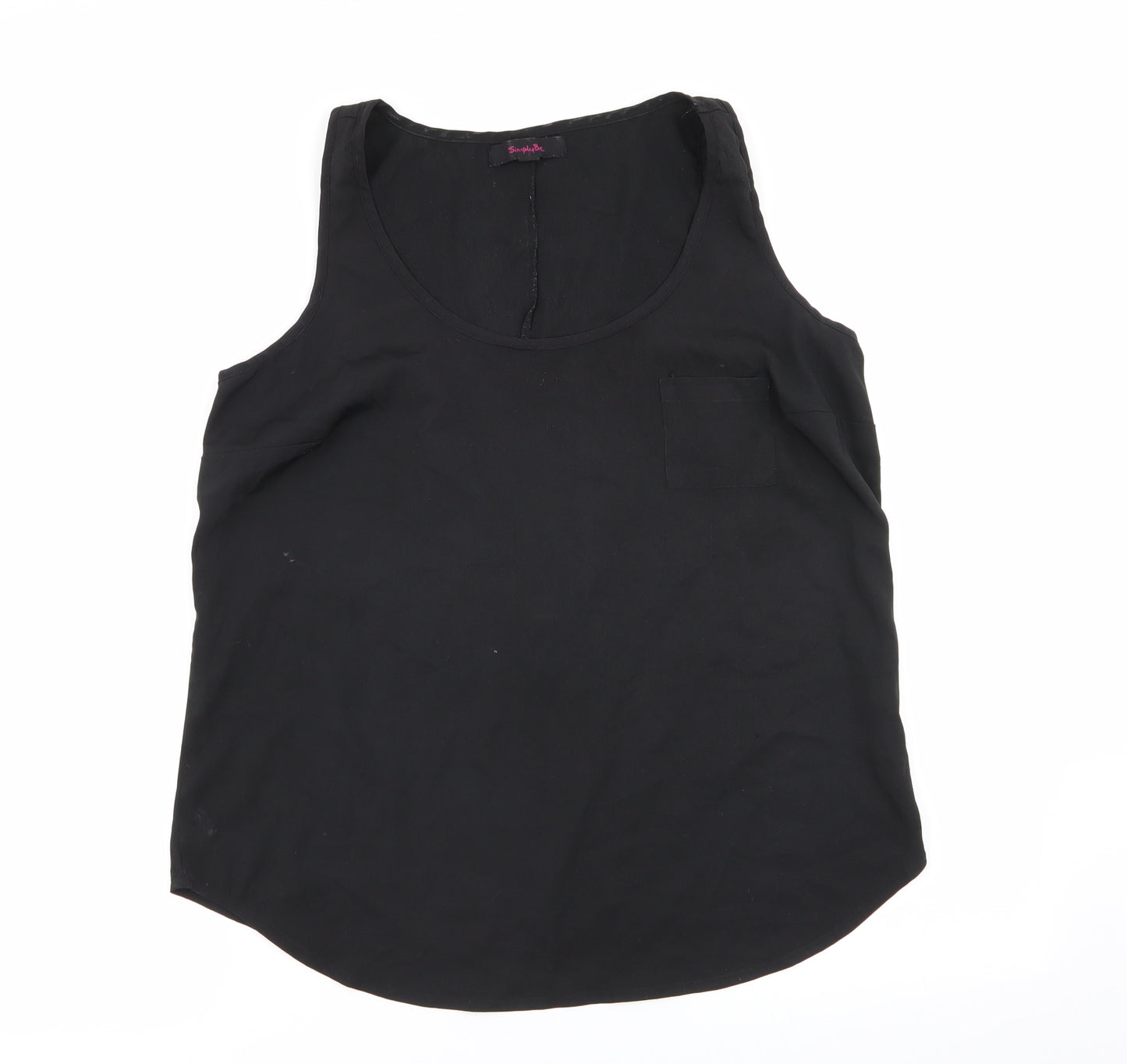 Simply Be Womens Black   Basic Blouse Size 12