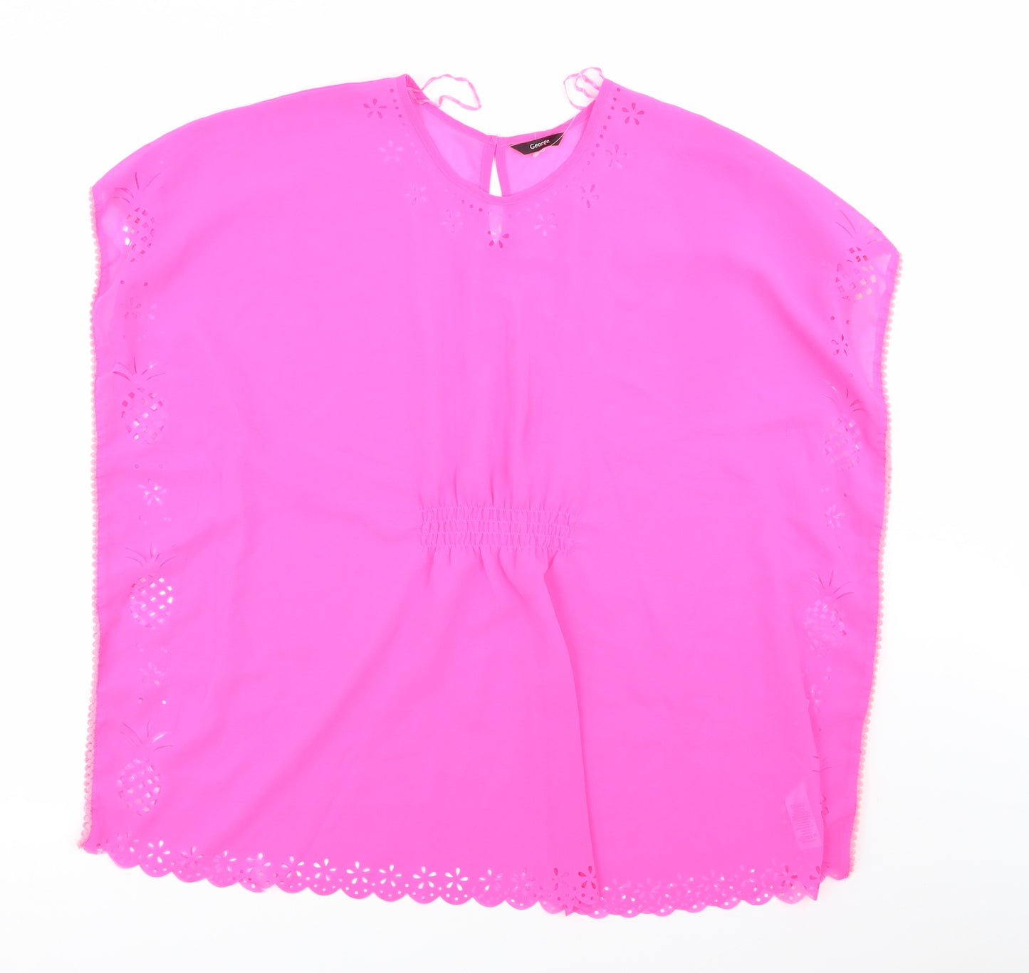 Asda George Womens Pink   Basic Blouse Size L  - beach top