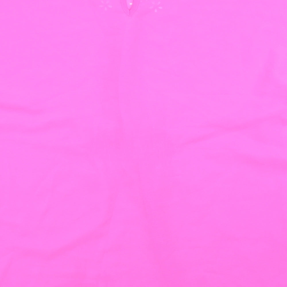 Asda George Womens Pink   Basic Blouse Size L  - beach top