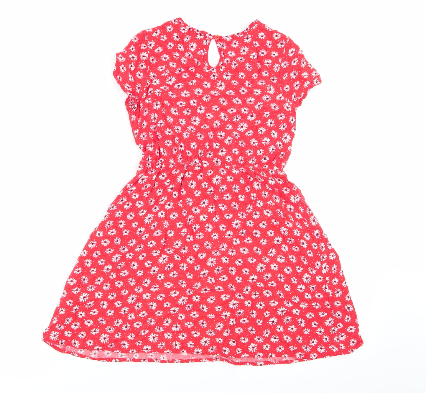Primark Girls Red Floral  Fit & Flare  Size 8-9 Years
