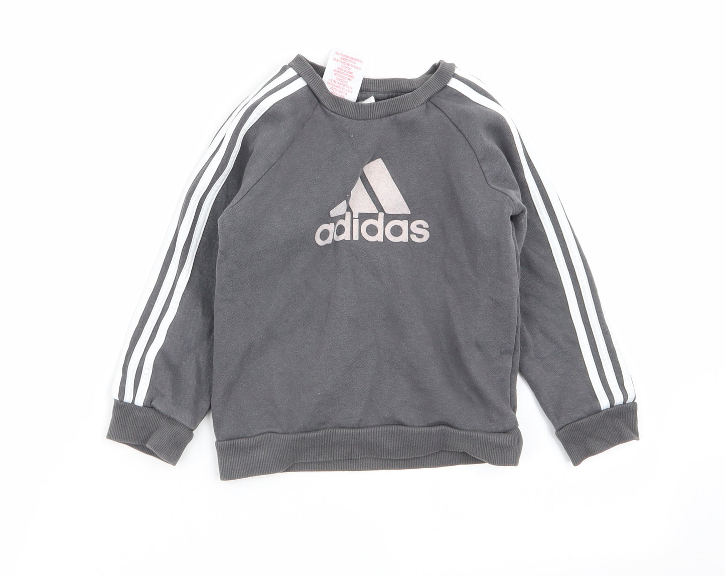 adidas Boys Grey    Jumper Size 18-24 Months