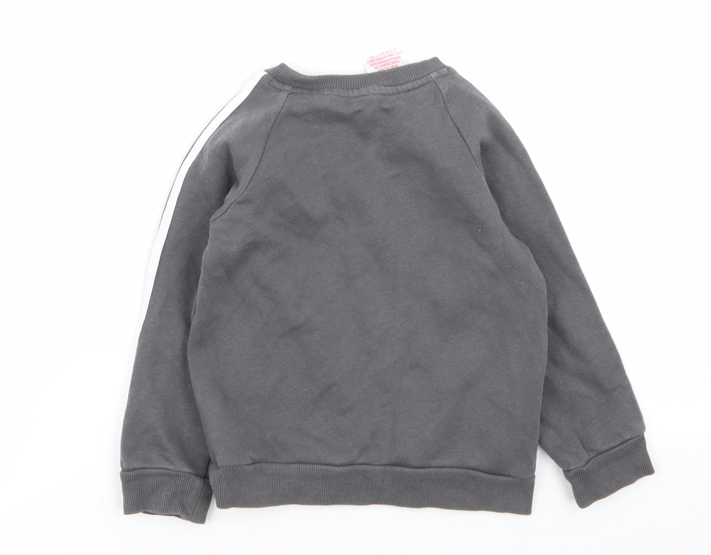 adidas Boys Grey    Jumper Size 18-24 Months