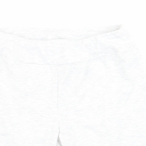 MICKEY AND FRIENDS Womens Grey   Cut-Off Shorts Size 12 - Stretch waistband