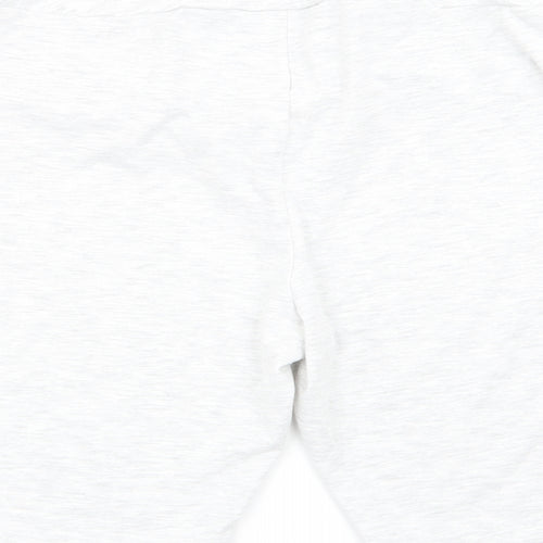 MICKEY AND FRIENDS Womens Grey   Cut-Off Shorts Size 12 - Stretch waistband