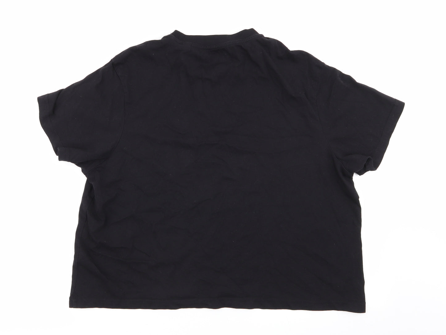 Jack Wills Womens Black   Basic T-Shirt Size 16