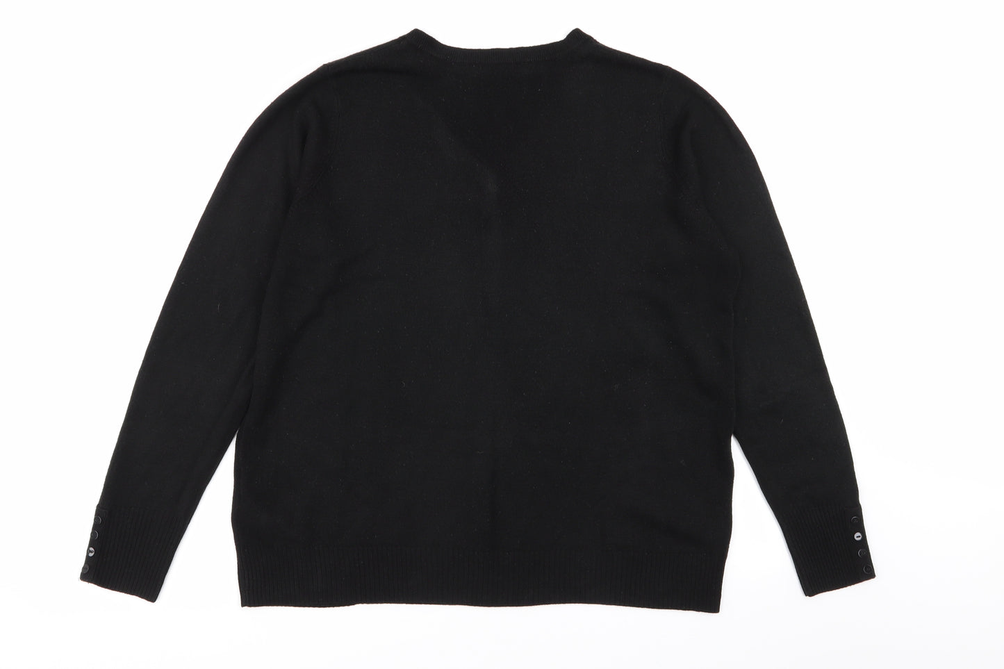 M&S Womens Black   Pullover Jumper Size 18