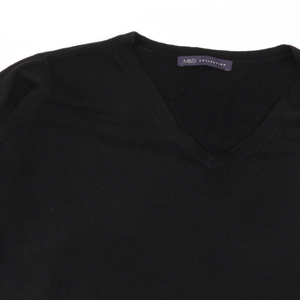 M&S Womens Black   Pullover Jumper Size 18