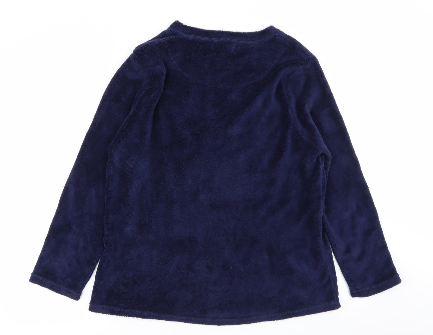 love to lounge Womens Blue Solid  Top Pyjama Top Size 14