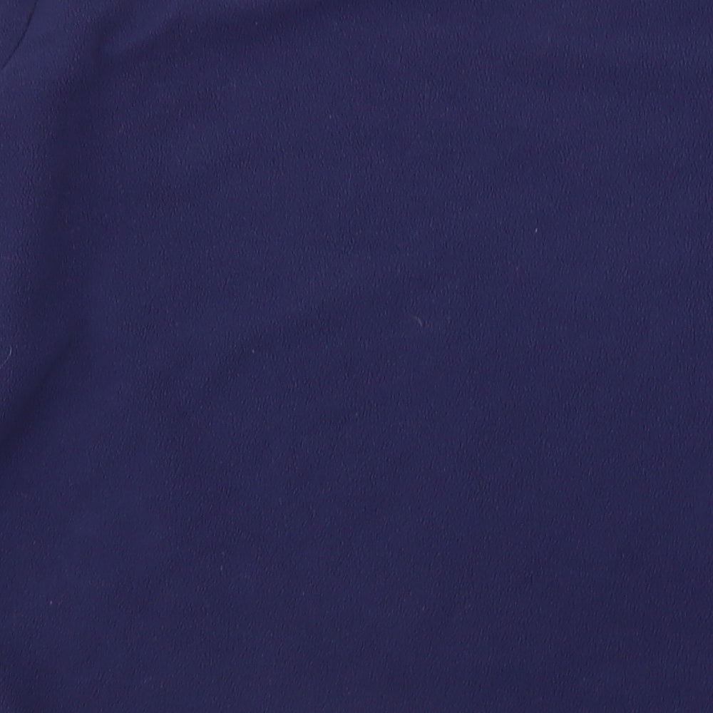 Asda George Womens Blue Solid  Babydoll Pyjama Top Size 16