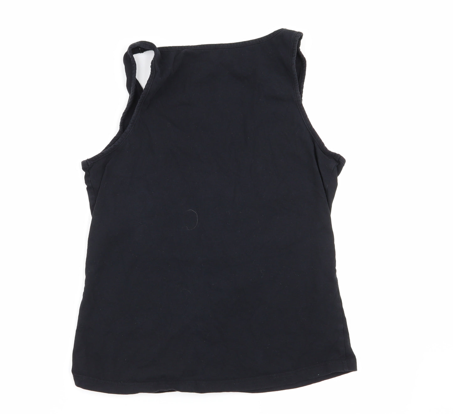 Asda George Womens Black Solid  Top Pyjama Top Size 12