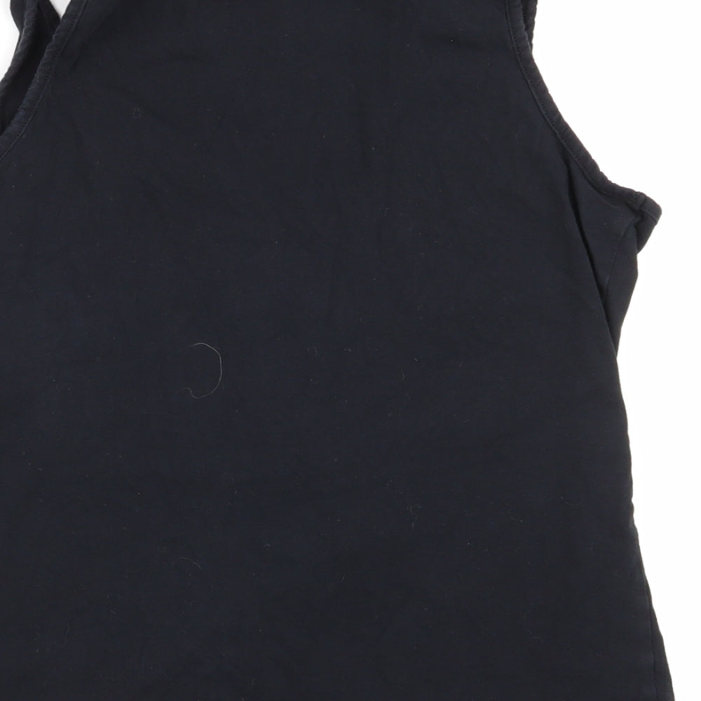 Asda George Womens Black Solid  Top Pyjama Top Size 12