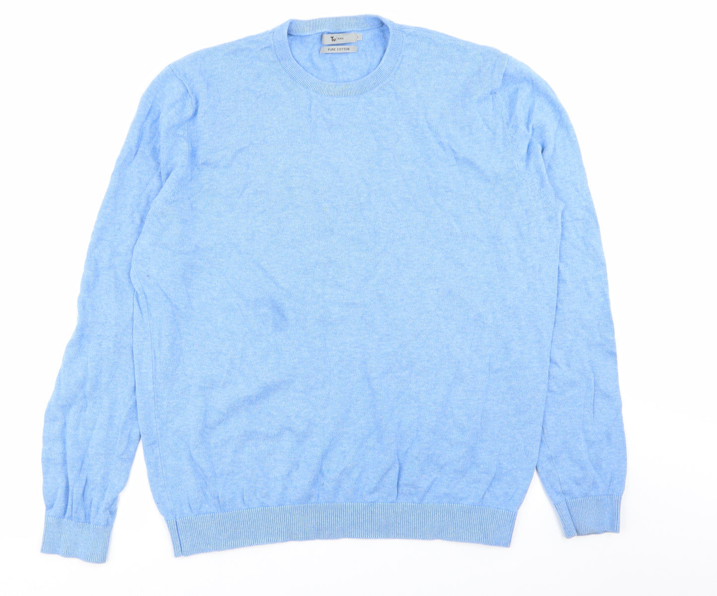 TU Mens Blue   Pullover Jumper Size L
