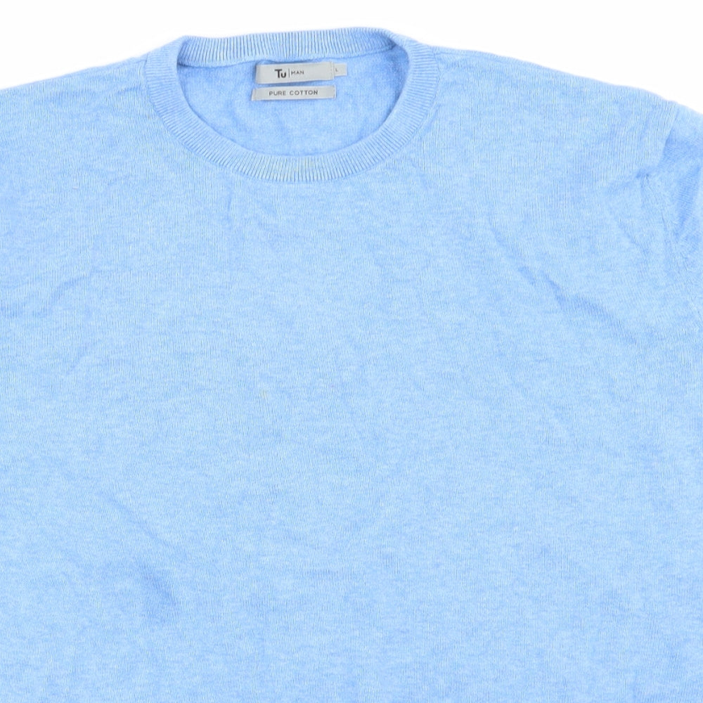 TU Mens Blue   Pullover Jumper Size L