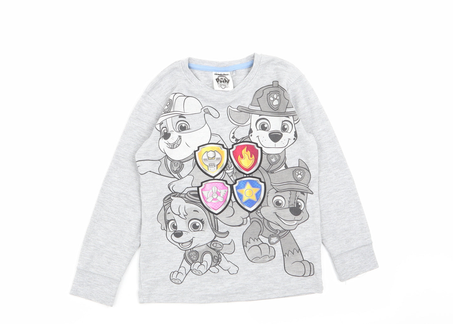 NEXT Boys Grey Animal Print  Basic T-Shirt Size 4-5 Years