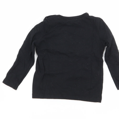 F&F Boys Black   Basic T-Shirt Size 9-12 Months