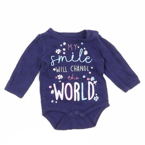 so cute Girls Blue   Babygrow One-Piece Size 0-3 Months