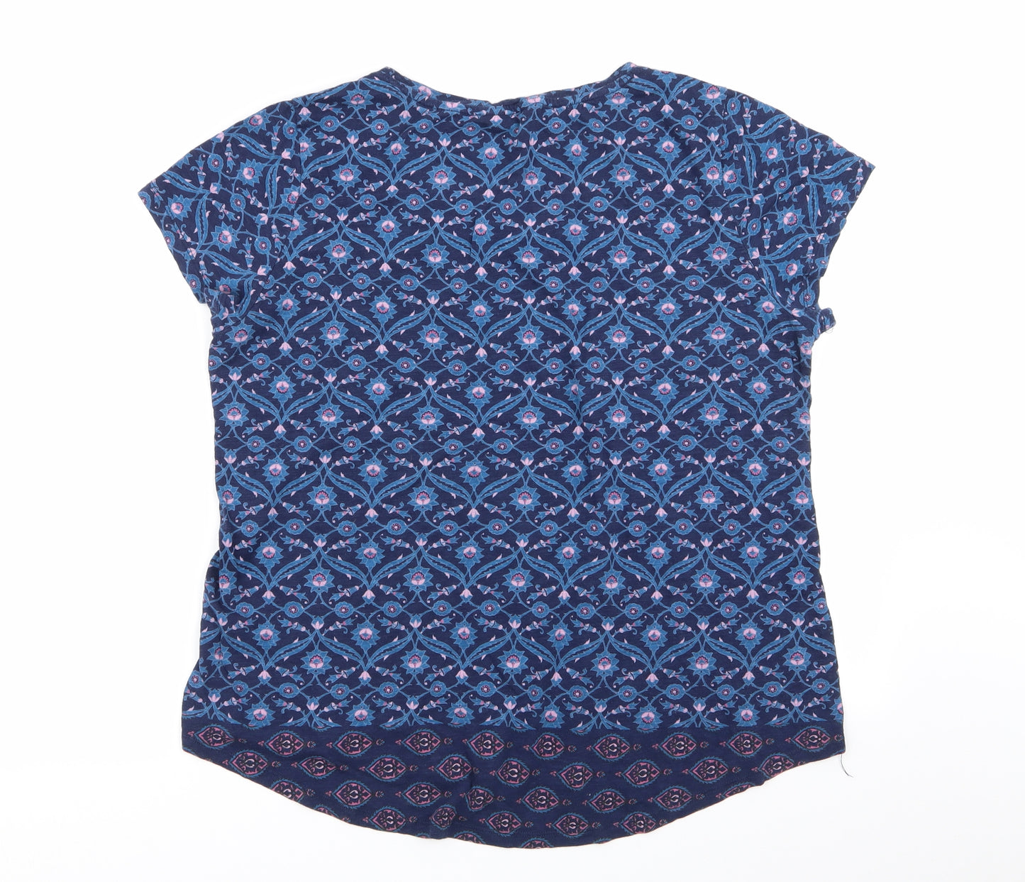 Lucky Brand Womens Multicoloured Floral  Basic T-Shirt Size XL