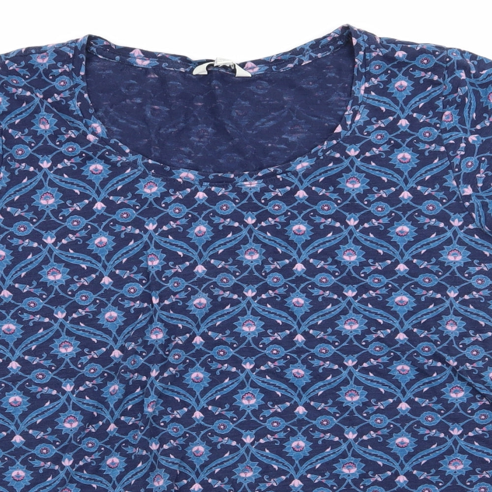 Lucky Brand Womens Multicoloured Floral  Basic T-Shirt Size XL