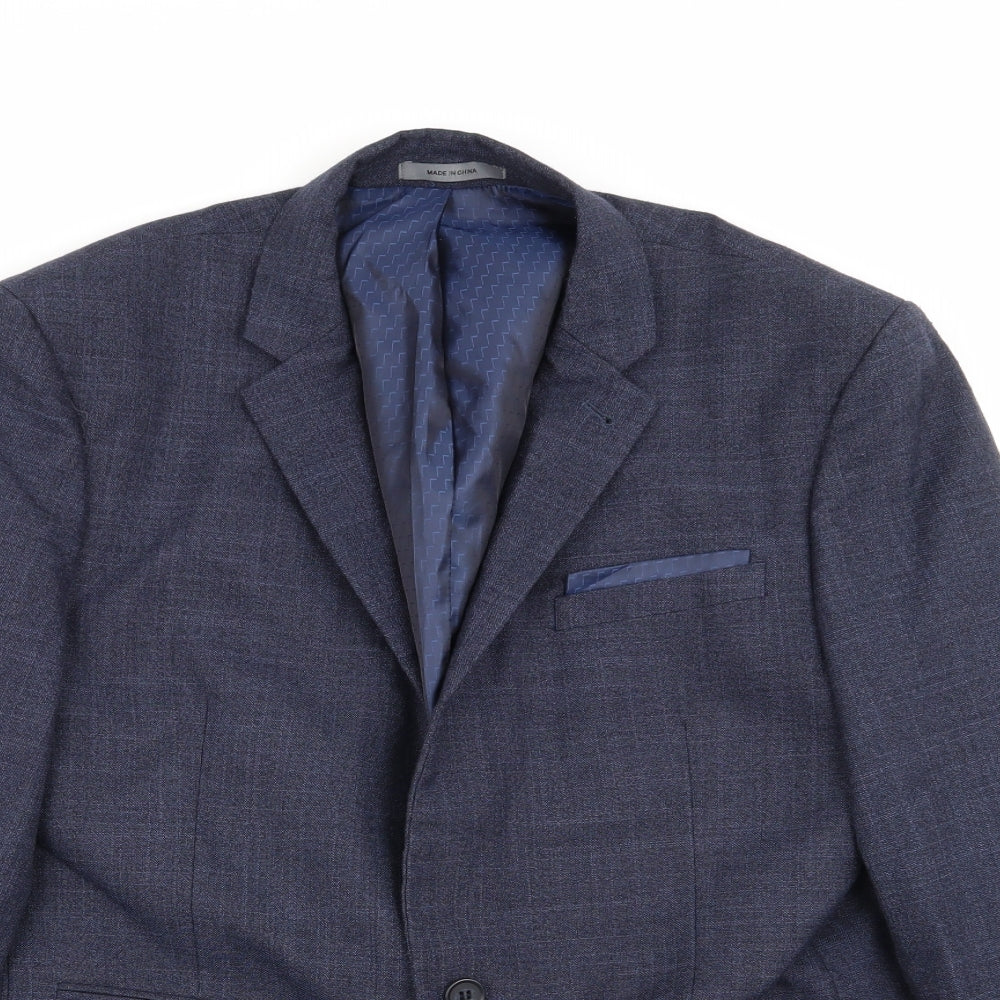 Cedar Wood State Mens Blue   Jacket Blazer Size 42