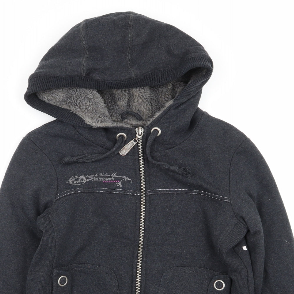 River Island Womens Grey   Full Zip Jumper Size 10