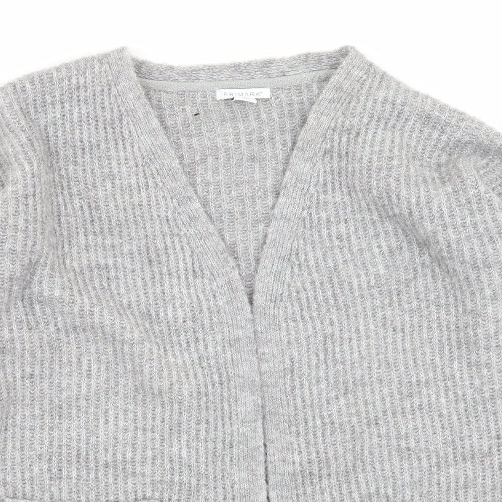 Primark Girls Grey   Cardigan Jumper Size 12-13 Years