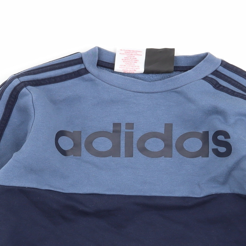 adidas Boys Multicoloured   Pullover Jumper Size 7-8 Years