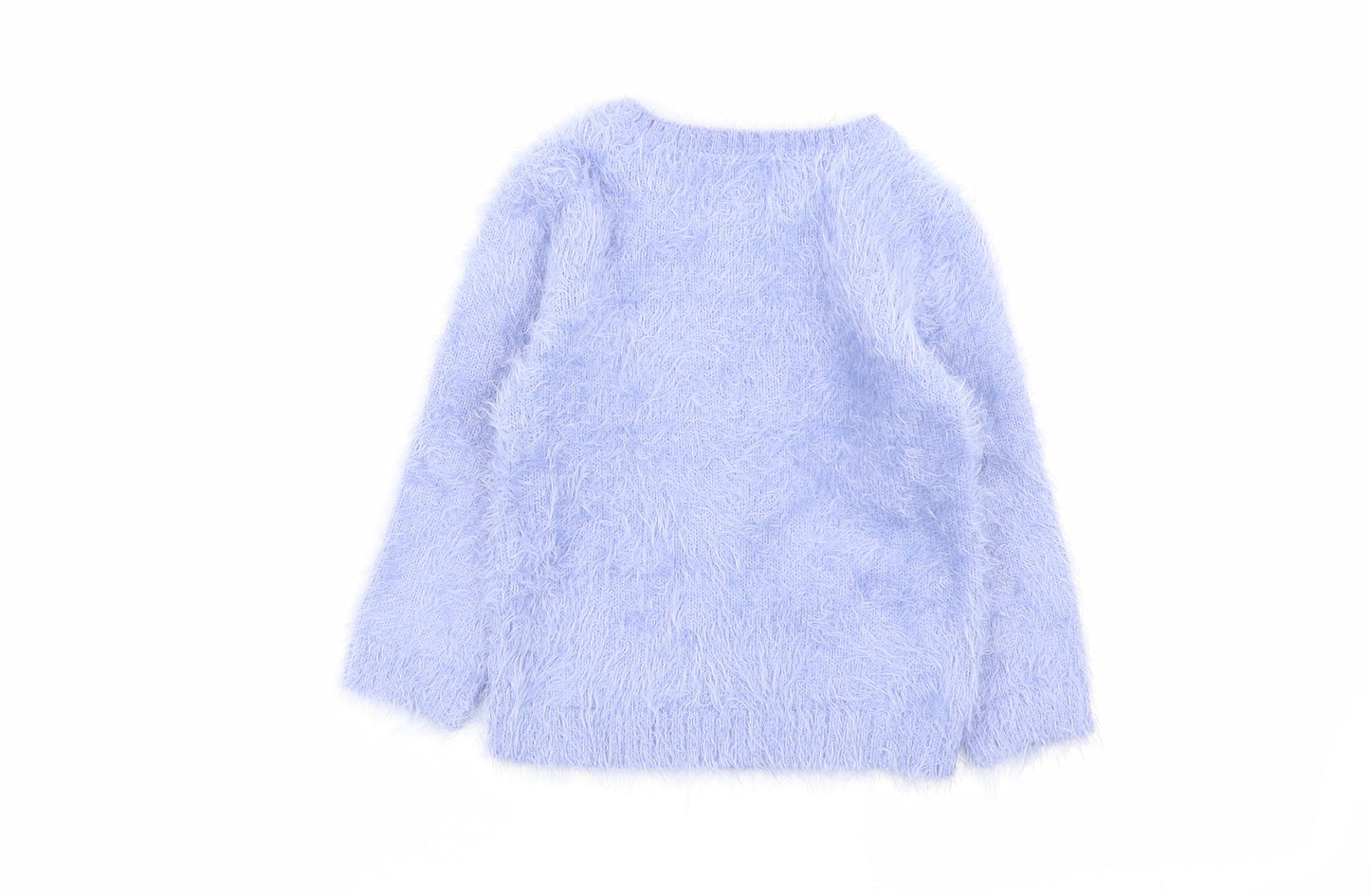 Asda George Girls Blue Animal Print  Pullover Jumper Size 18-24 Months