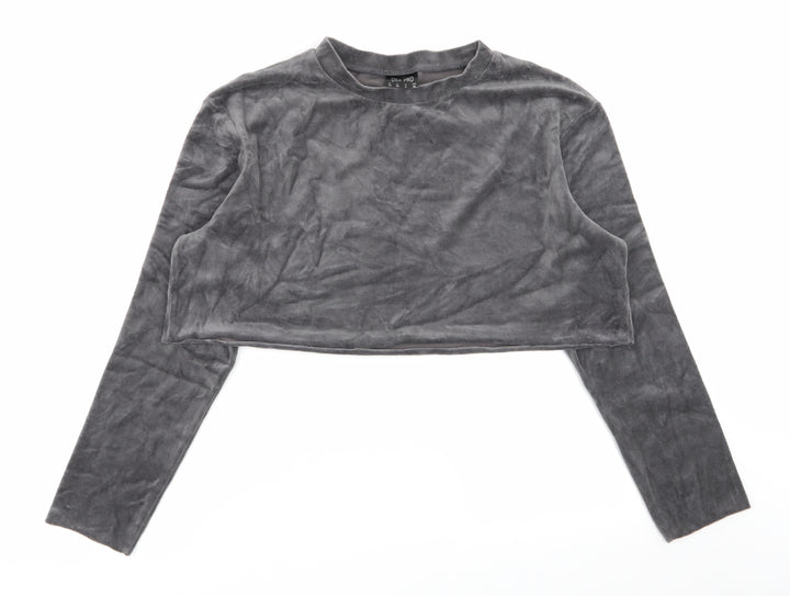 USA Pro Womens Grey Pullover Jumper Size 10 - cropped