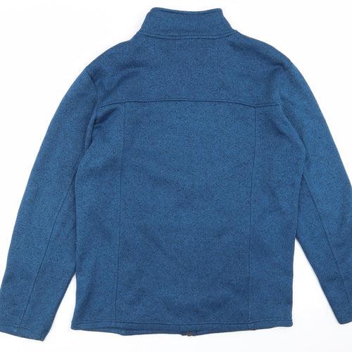 Crane Mens Blue   Full Zip Jumper Size M