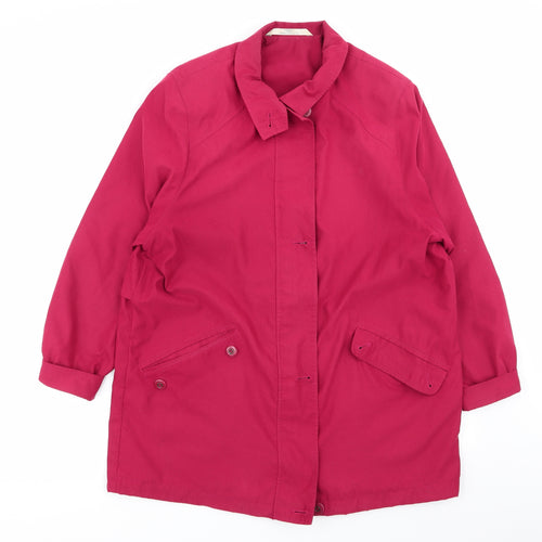 M&S Womens Red   Jacket Coat Size 12