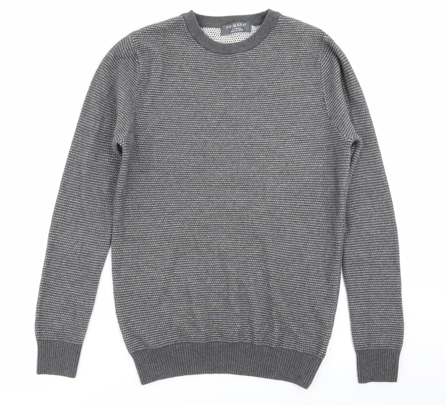 Primark Mens Grey   Pullover Jumper Size XS
