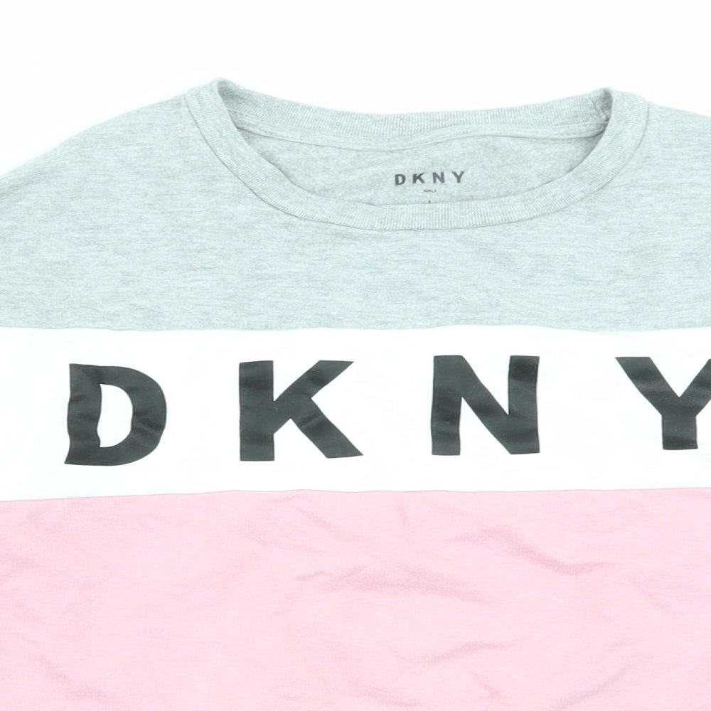 DKNY Girls Multicoloured Striped  Pullover Jumper Size 12-13 Years