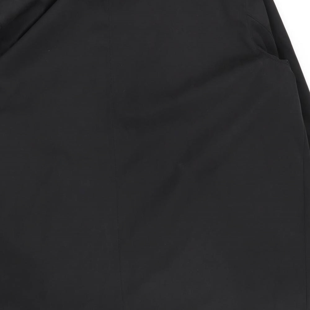 BHS Mens Black   Overcoat Coat Size 2XL
