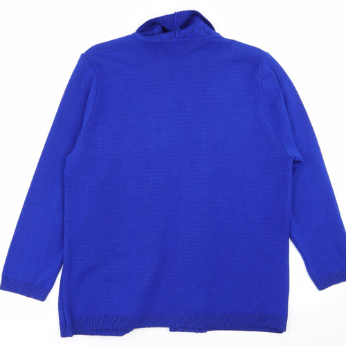 Envy Womens Blue   Cardigan Jumper Size L