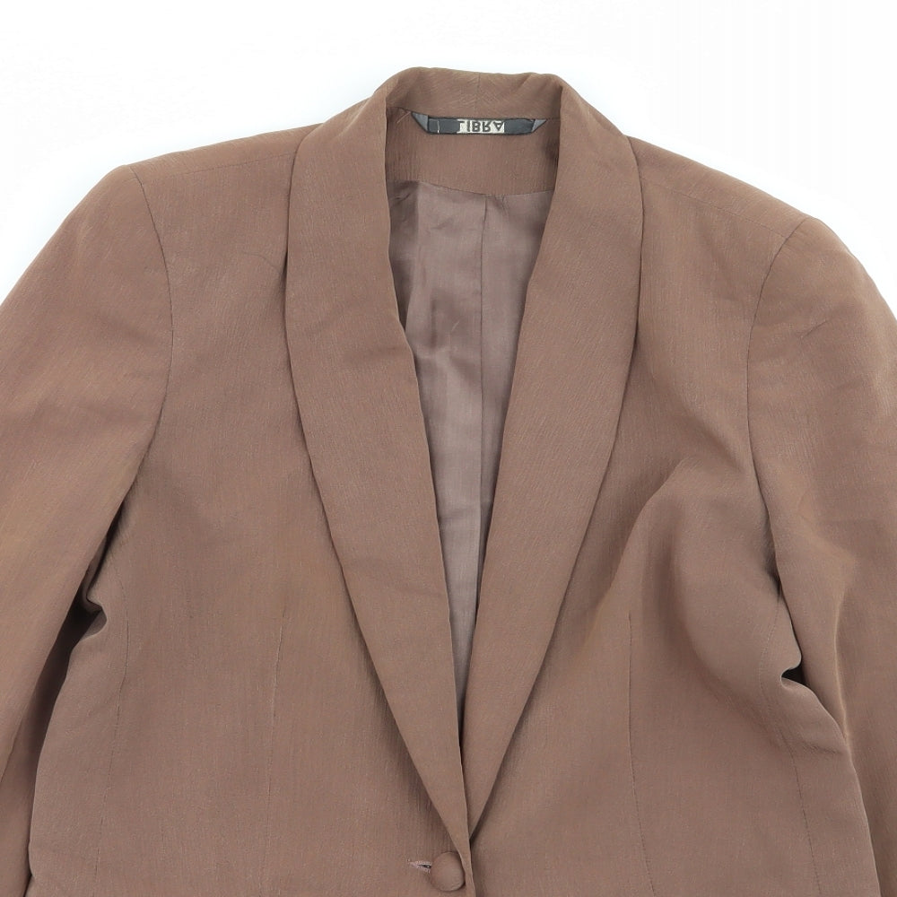 Libra Womens Brown   Jacket Blazer Size 10