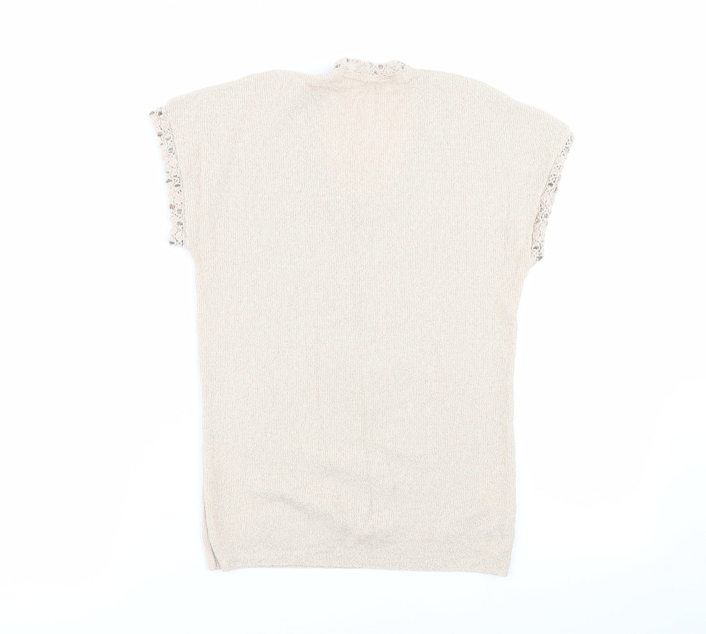 st michael Womens Beige   Basic T-Shirt Size 14