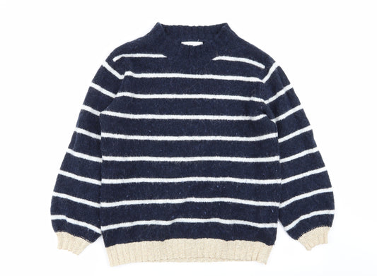 Front view of Next women’s multicoloured striped jumper, size M