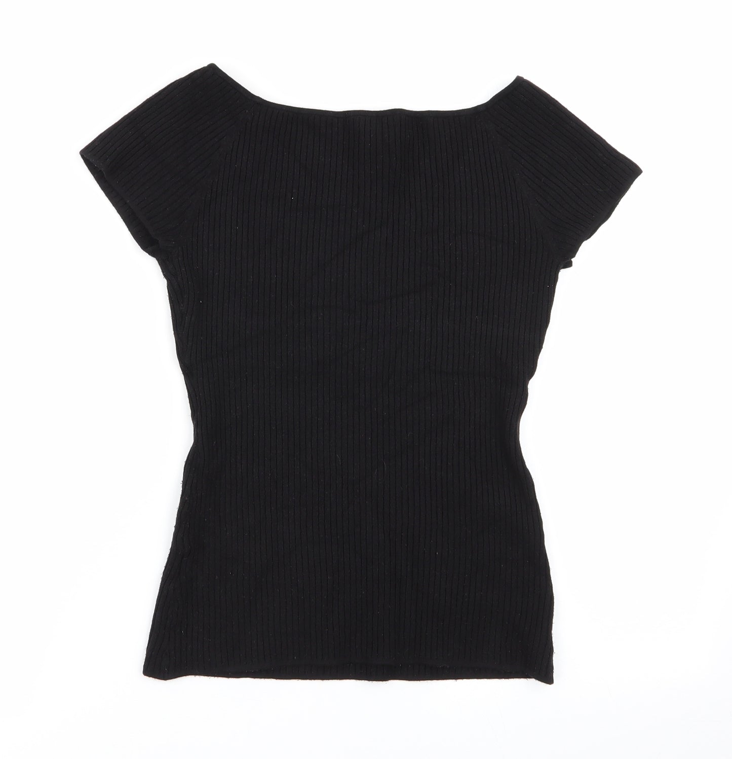 H&M Womens Black   Basic T-Shirt Size 10