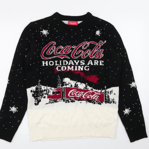 TU Mens Multicoloured Geometric  Pullover Jumper Size M  - christmas