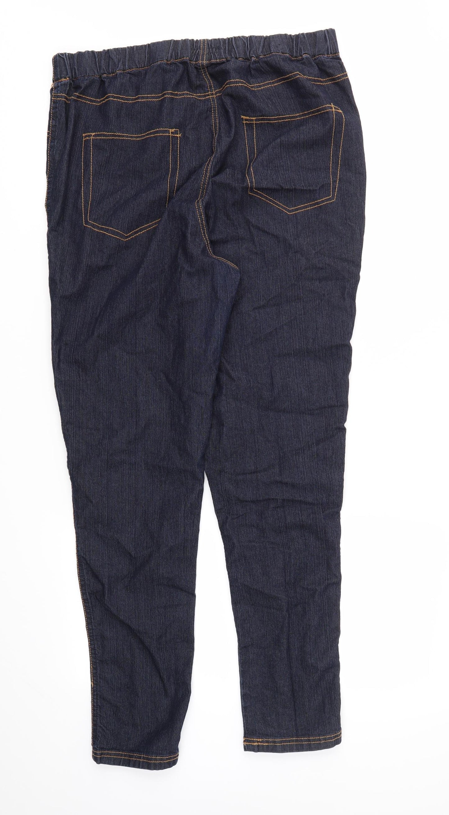 YESYES Womens Blue   Skinny Jeans Size 22 L29 in - STRECHY WAISTBAND
