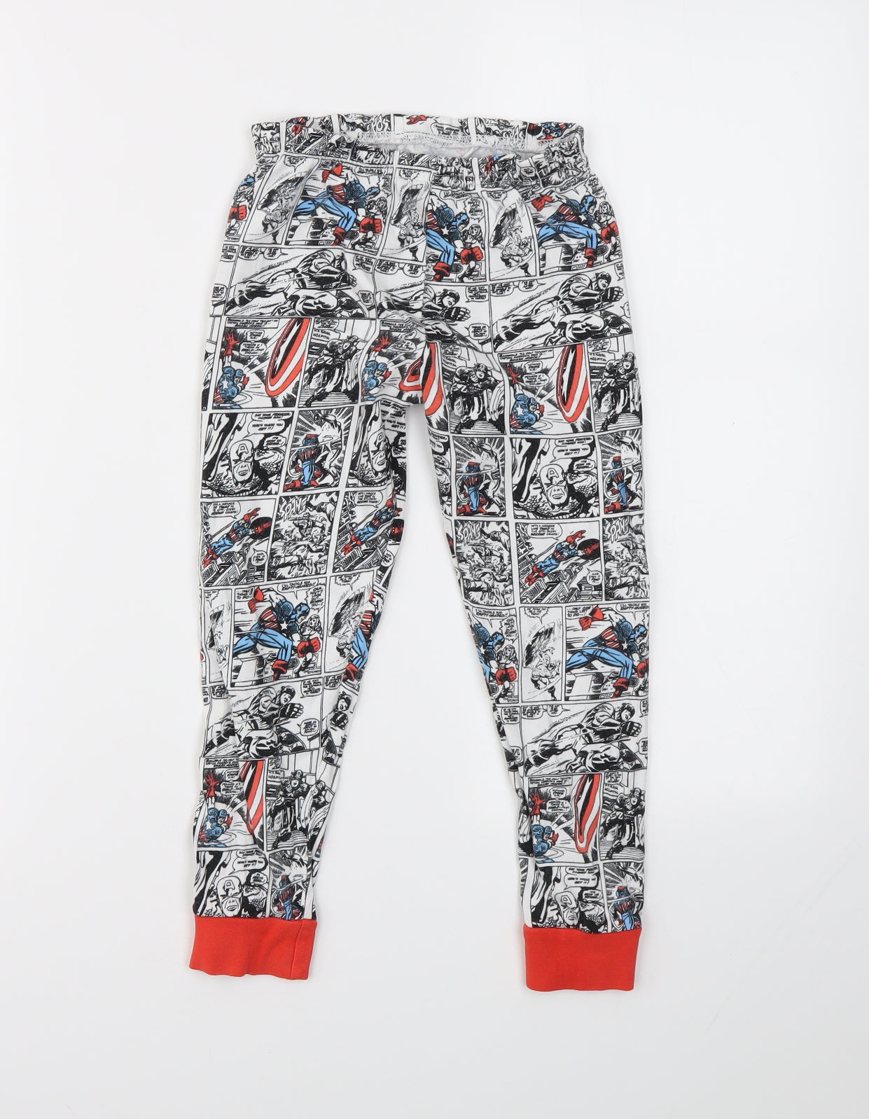 PREWORN  Boys Multicoloured Geometric  Jogger Trousers Size 5-6 Years
