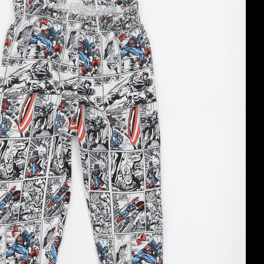 PREWORN  Boys Multicoloured Geometric  Jogger Trousers Size 5-6 Years