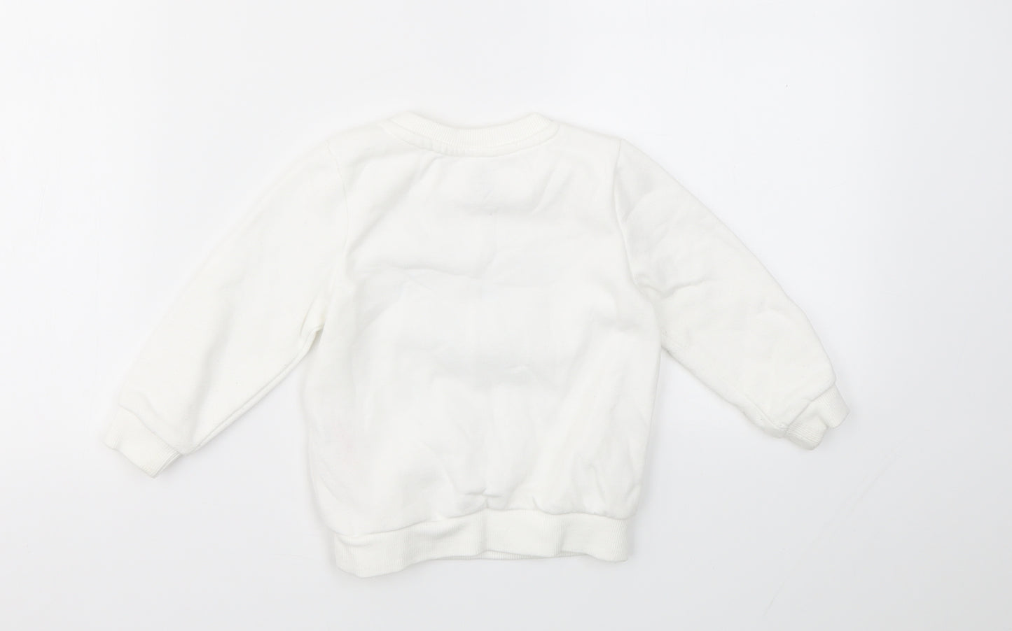PRIMARK  Baby White Animal Print  Pullover Jumper Size 18-24 Months
